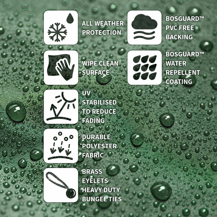 Protector 6000 - 4 Burner Gourmet BBQ Cover - Green