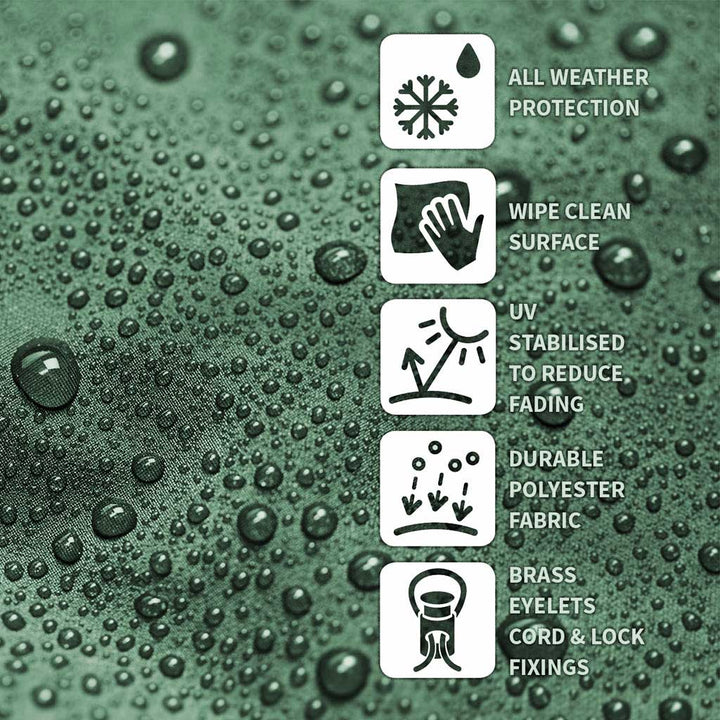 Protector 5000 Extra Large Parasol Cover + Zip - Dark Green