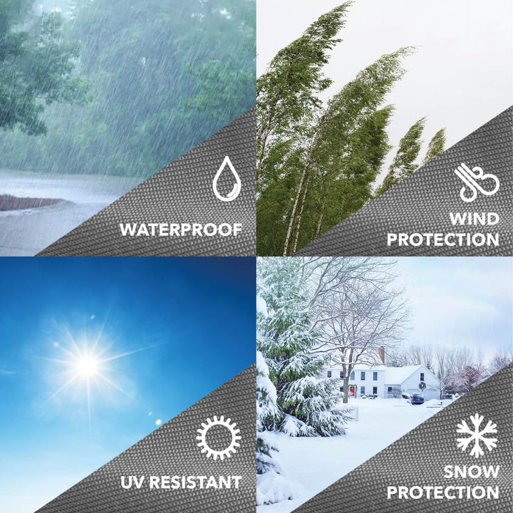 Bosmere Protector 6000 Free Standing Parasol Cover - Thunder Grey