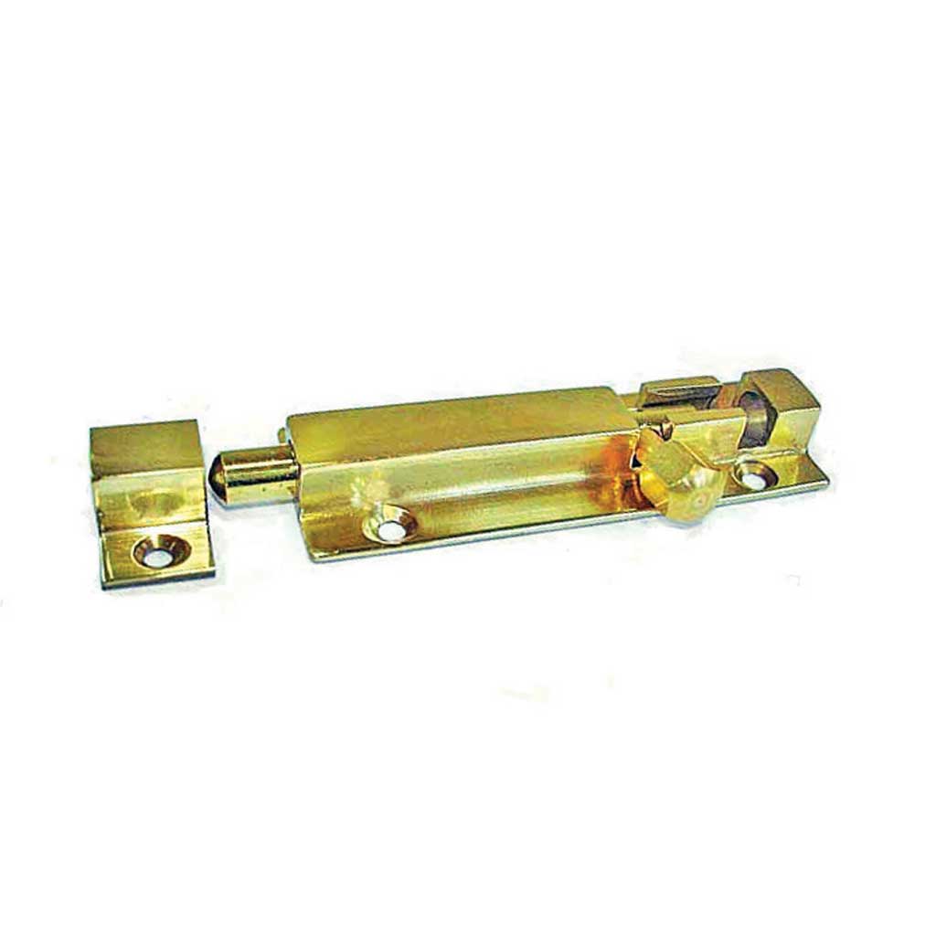 Barrel Bolt 4'' Solid Brass