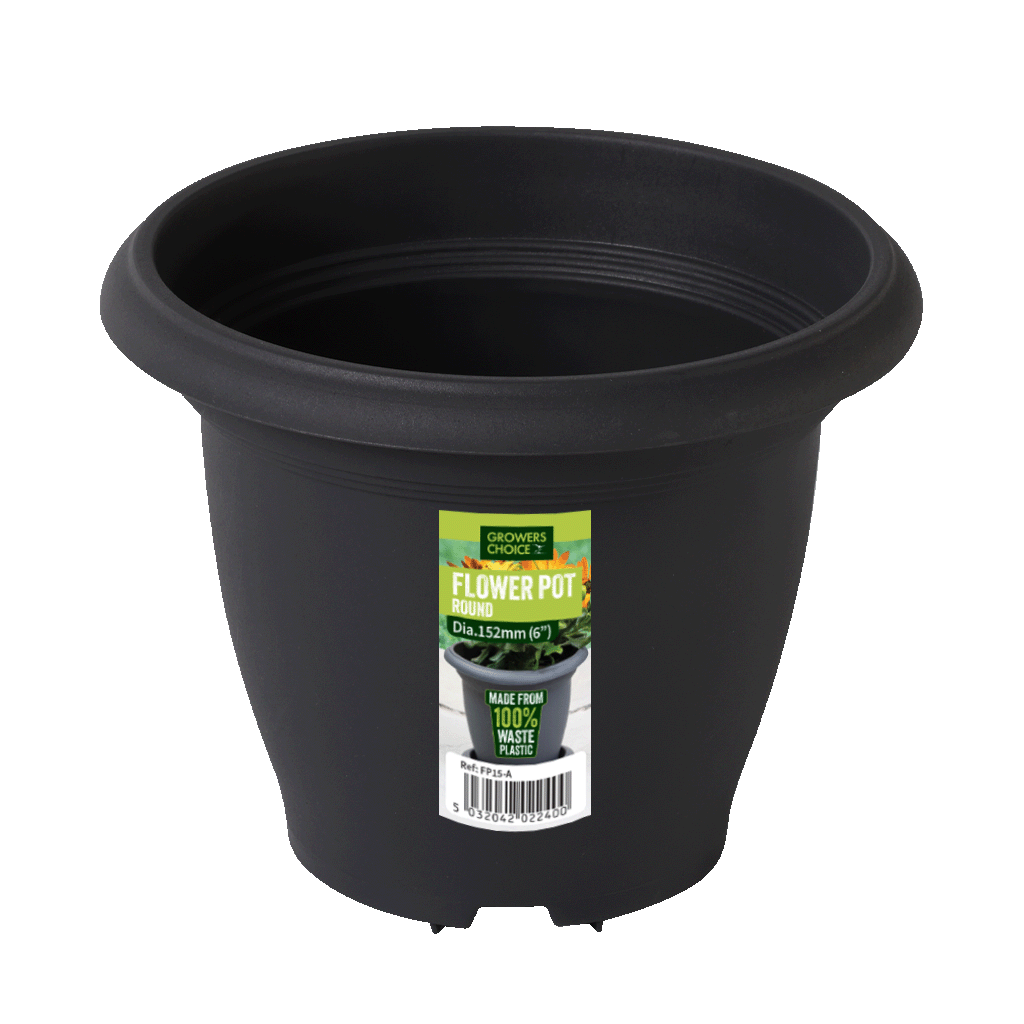 Flower Pot Anthracite 152 x 121mm