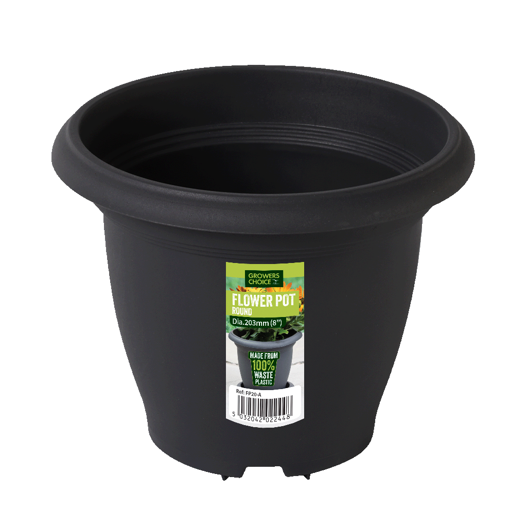 Flower Pot Anthracite 203 x 164mm