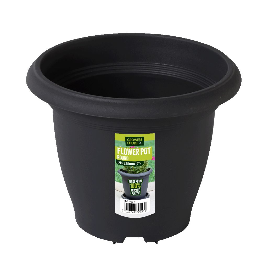 Flower Pot Anthracite 225 x 182mm