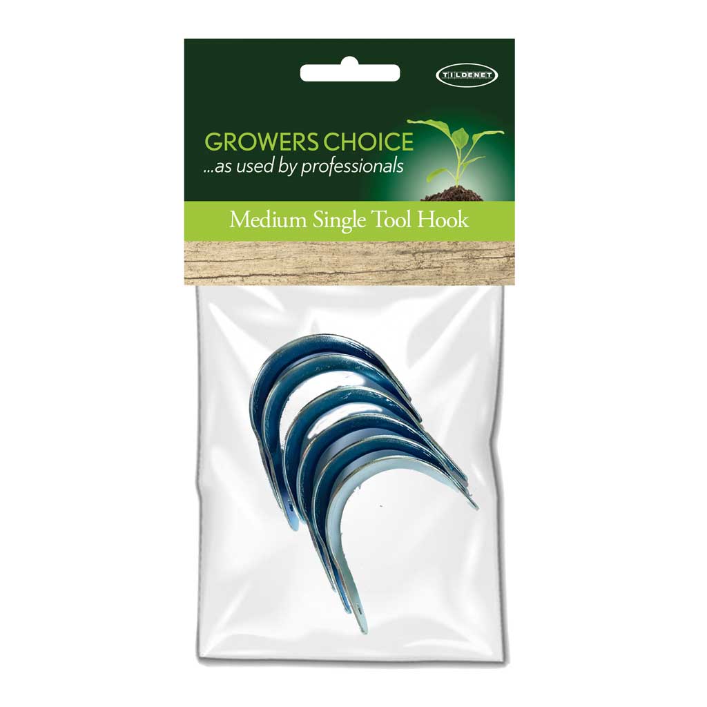 6 Medium Single Tool Hooks (Loose)