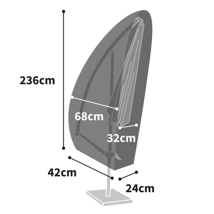 Protector 5000 Cantilever Parasol Cover - Storm Black