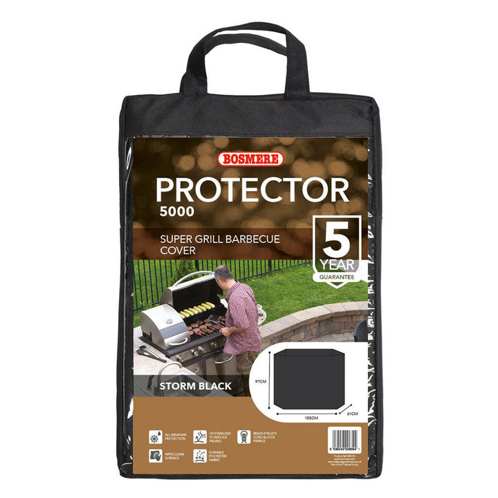 Protector 5000 Super Grill Barbecue Cover -  Storm Black
