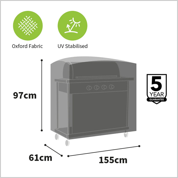 Protector 5000 Super Grill Barbecue Cover -  Storm Black