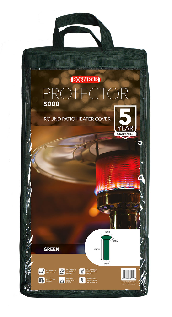 Protector 5000 - Round Patio Heater Cover - Dark Green