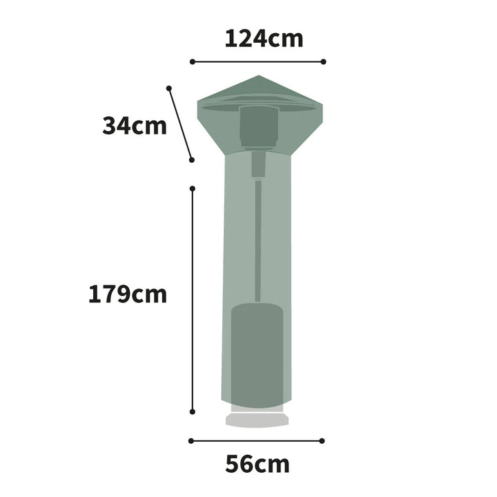 Protector 5000 - Round Patio Heater Cover - Dark Green