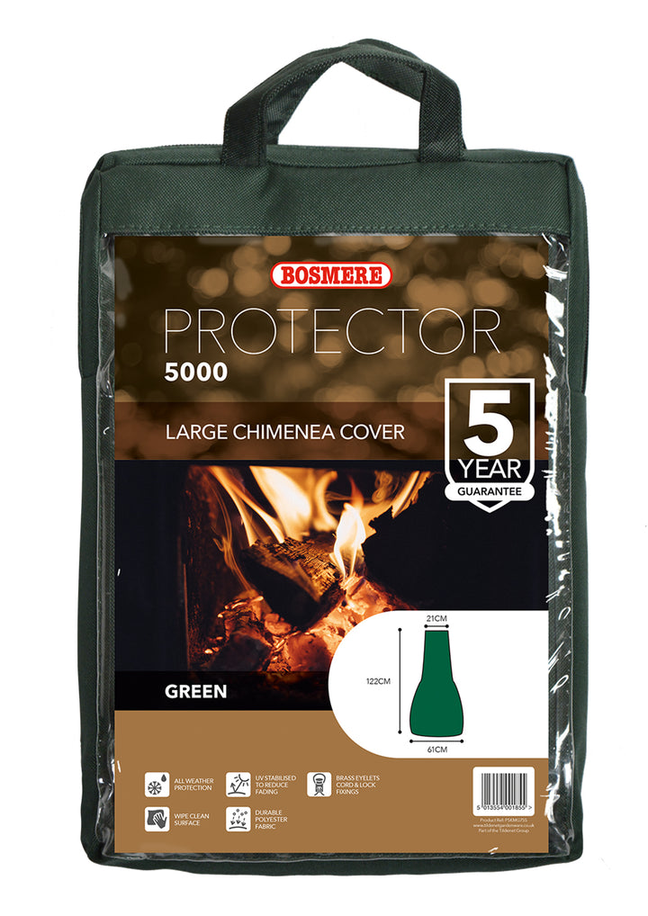 Protector 5000 Large Chimenea Cover - Dark Green