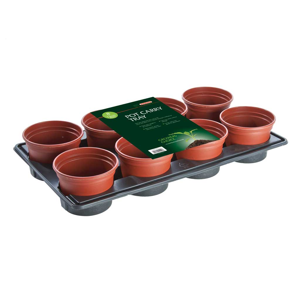 Pot Carry Trays for 8 x 13cm Pots Loose