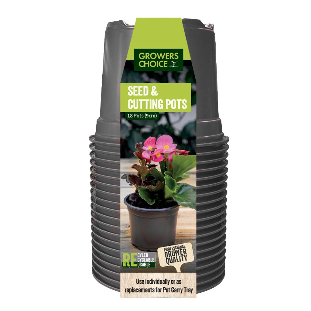 Replacement Seed Cutting Pot 18x9cm Black