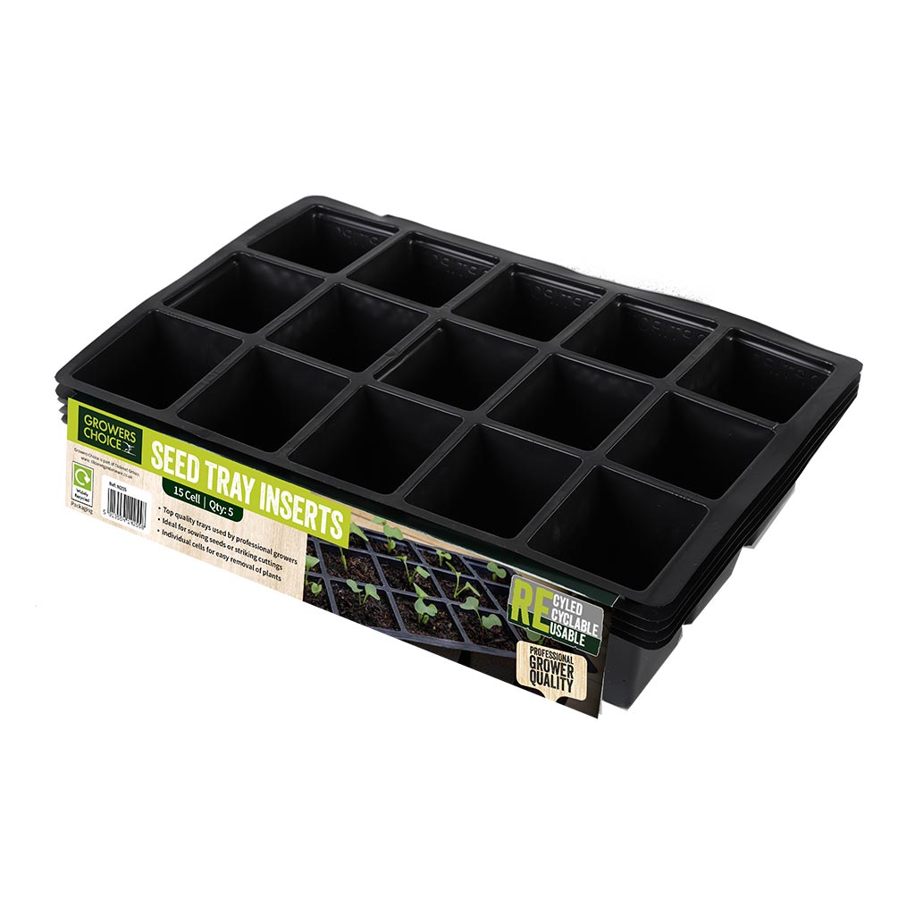 15 Cell Inserts Black - (5)
