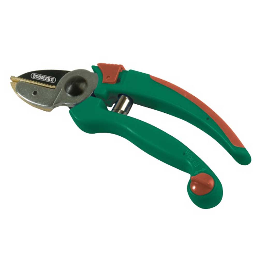 Anvil Secateurs With Wipe Oil