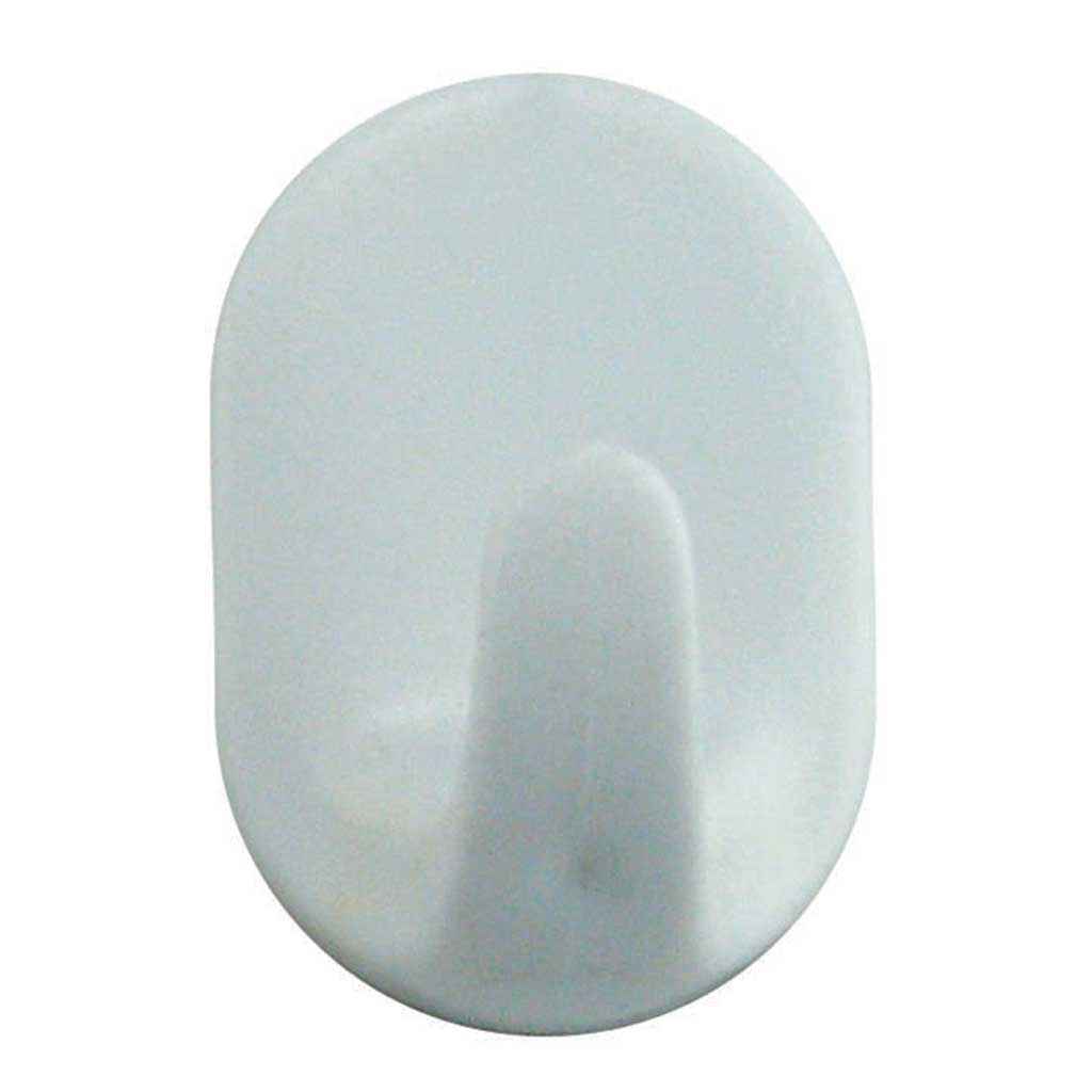 Oval Hook 28mm x 38mm White