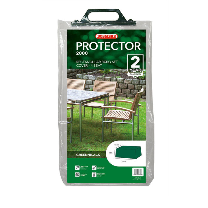 P Plus Rectangular Patio Set Cover 4 Seat