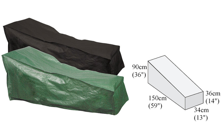 P Plus Steamer Chair Cover Reversible Green/Black