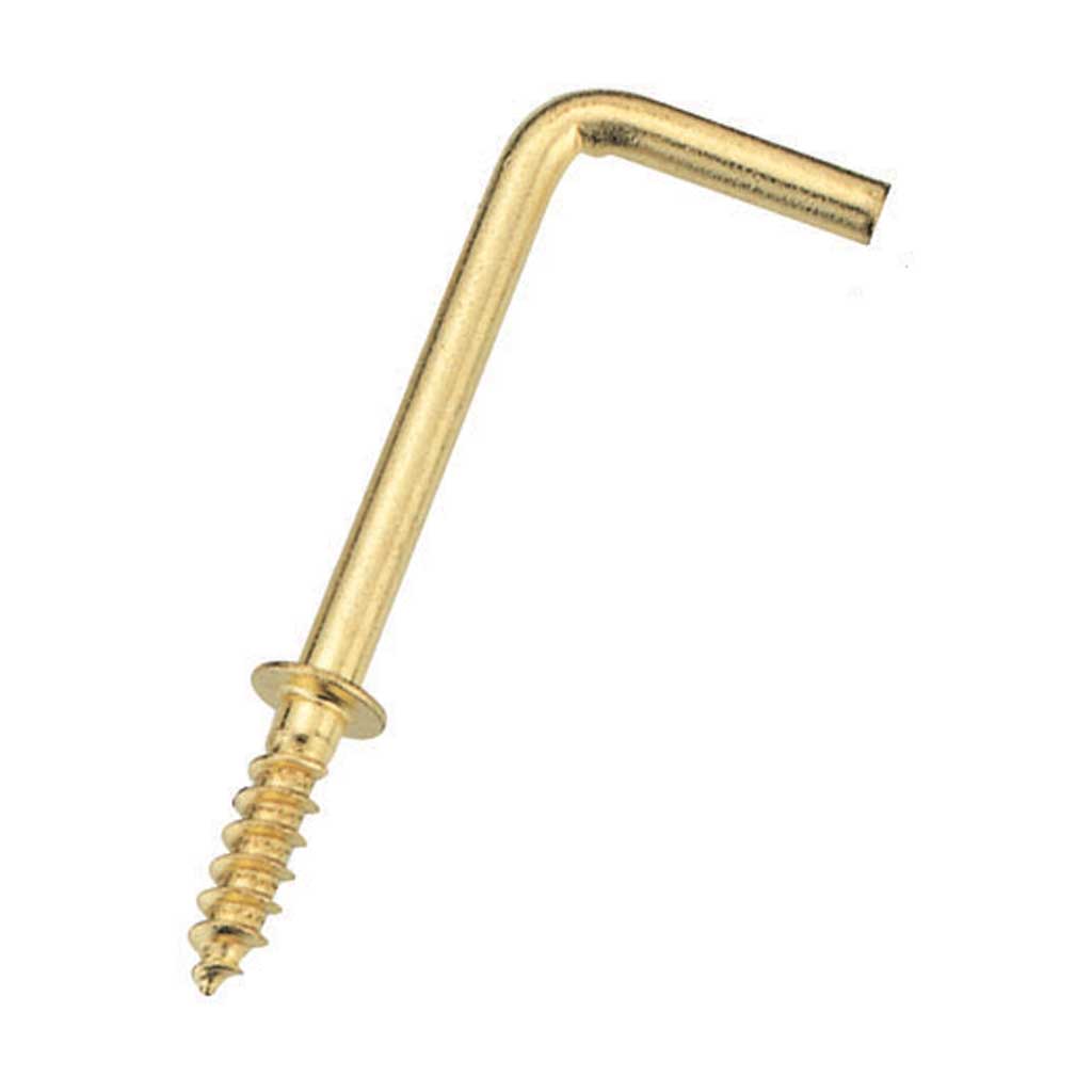 Square Cup Hook 32mm Brass