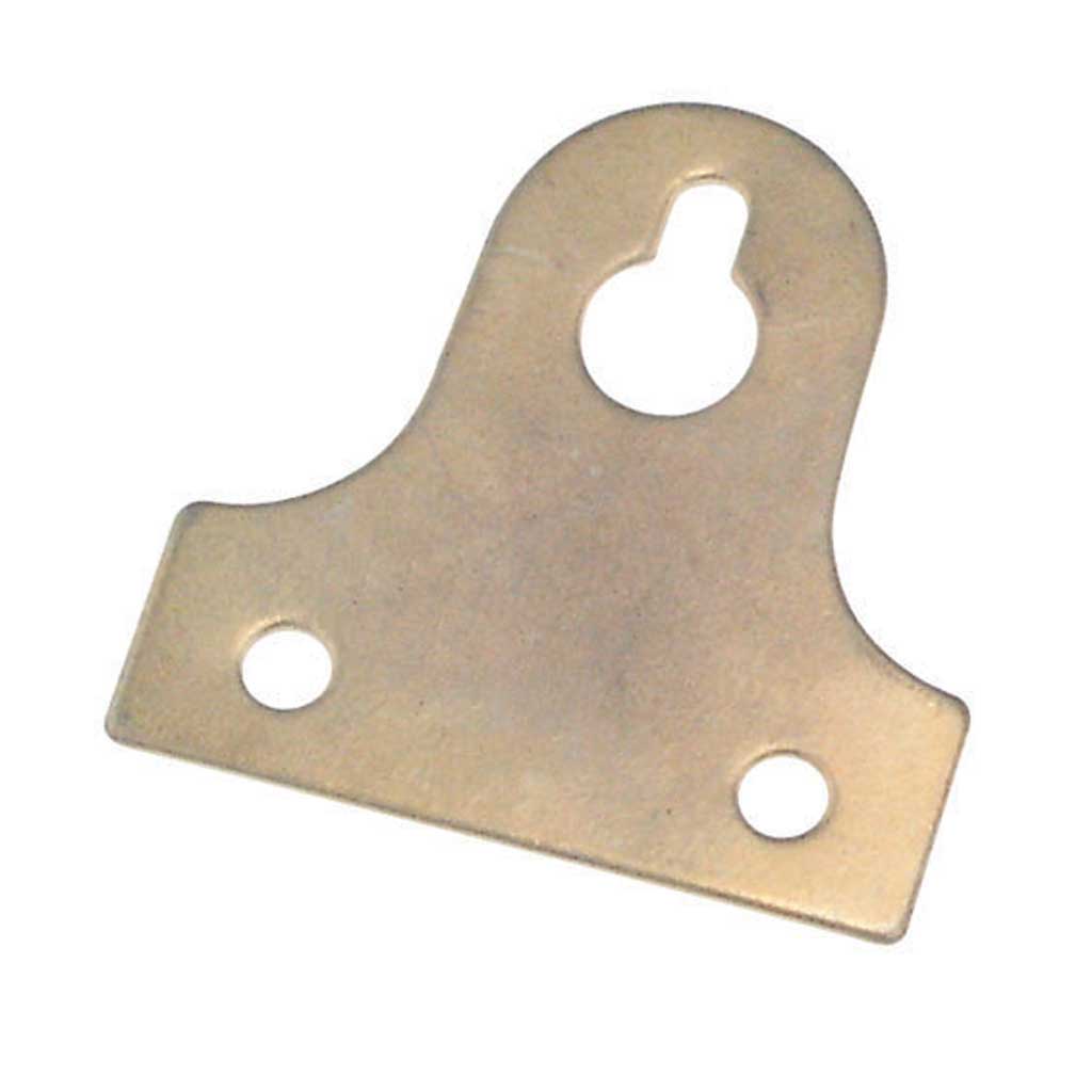 Slotted Glass Plate 38mm Brass