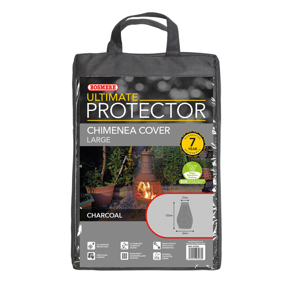 Ultimate Protector Large Chimenea Cover Charcoal