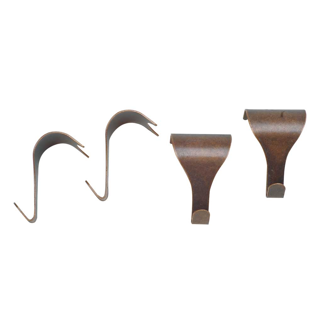 Moulding Hooks x 4 Brassed