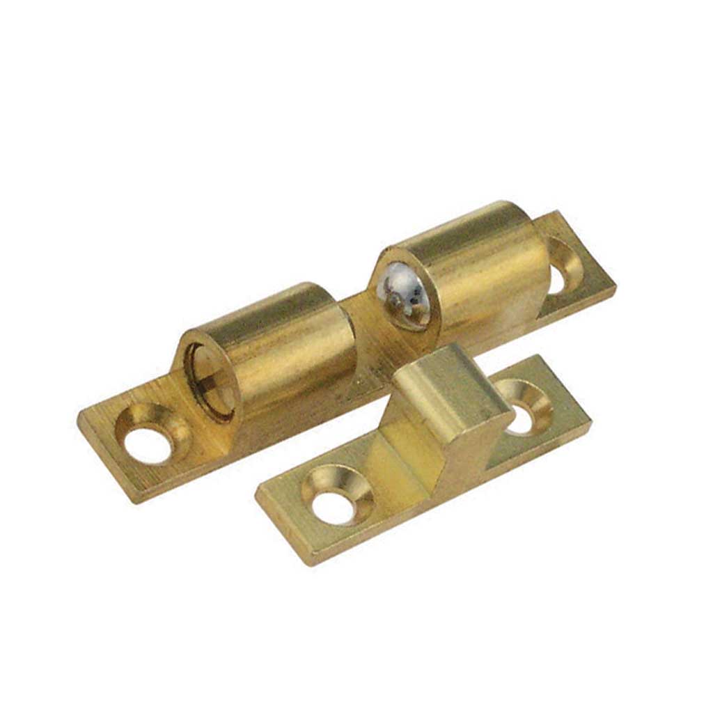 Double Ball Catch 50mm Solid Brass