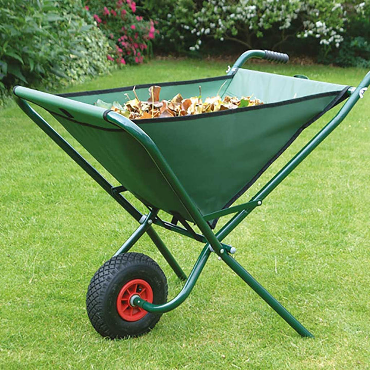 Solid Wheel Folding Wheelbarrow