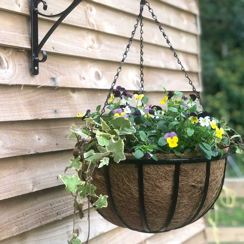 Oxford Hanging Basket with Coco Liner 12" 30cm