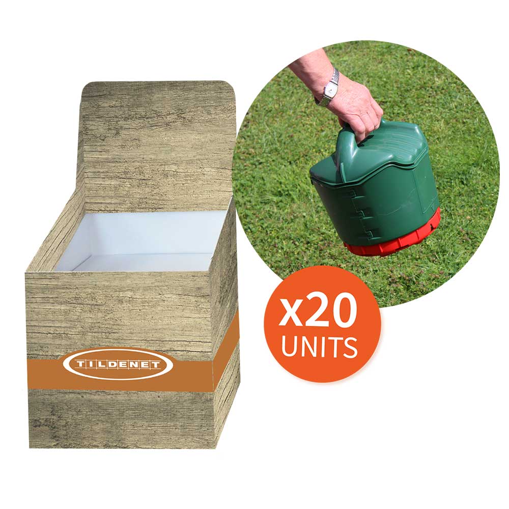 Promotion Bin with 20 x Lawn Fertiliser Spreader
