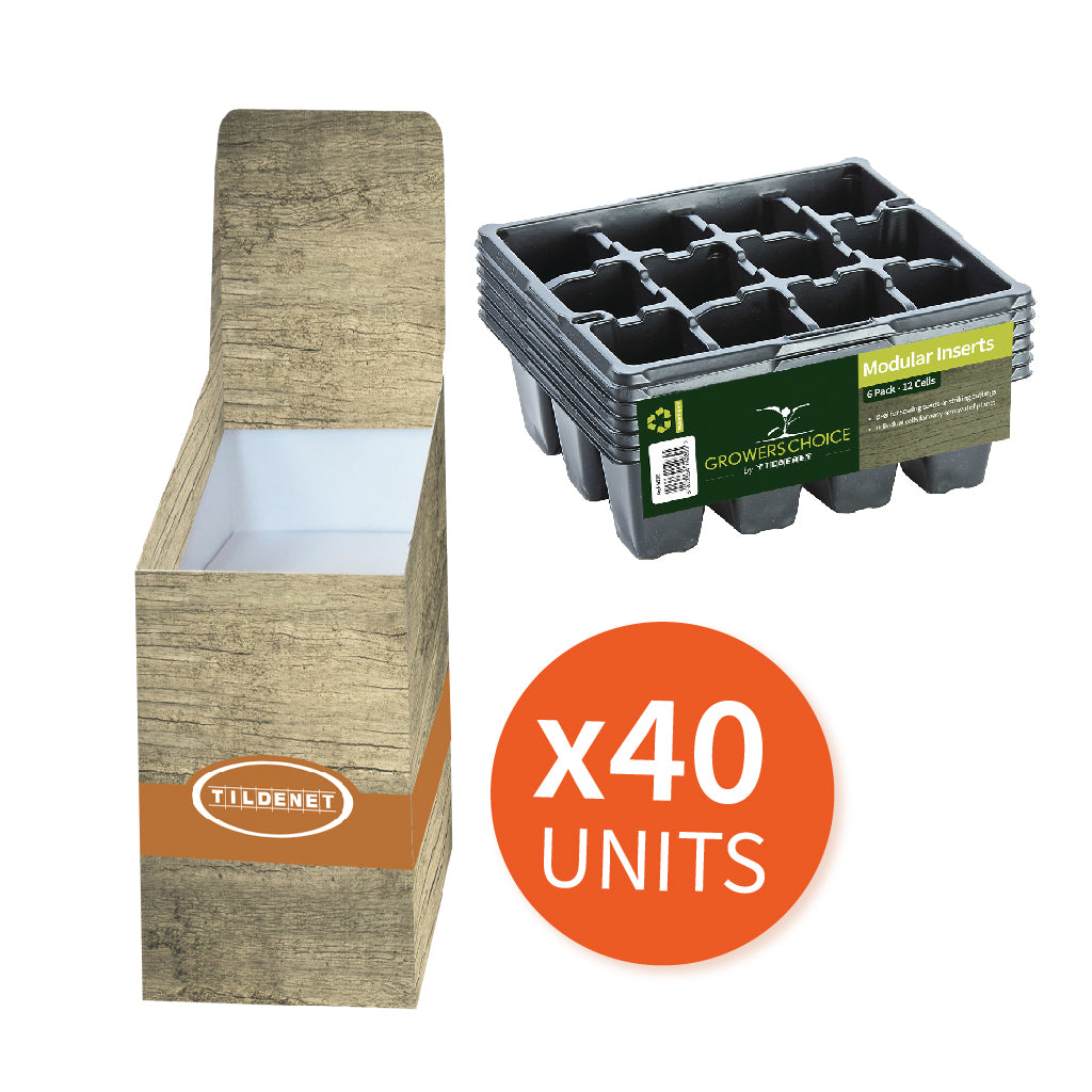 Promotion Bin with 40 x Modular Inserts 6 x 12 (72 cell)