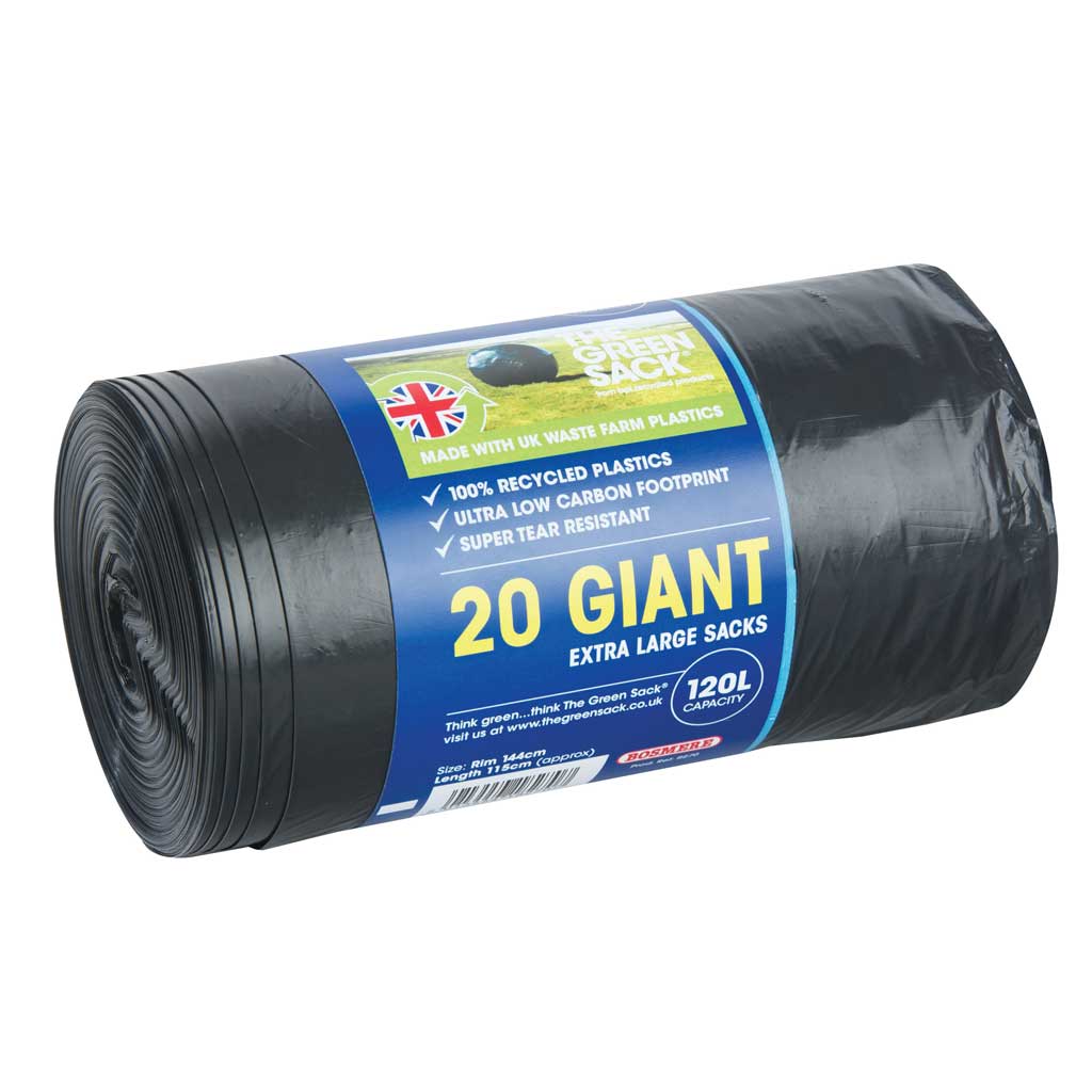 Plain Top Giant Ex Large Sacks 120ltr