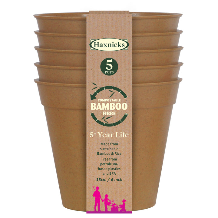haxnicks bamboo pots terracotta packshot 