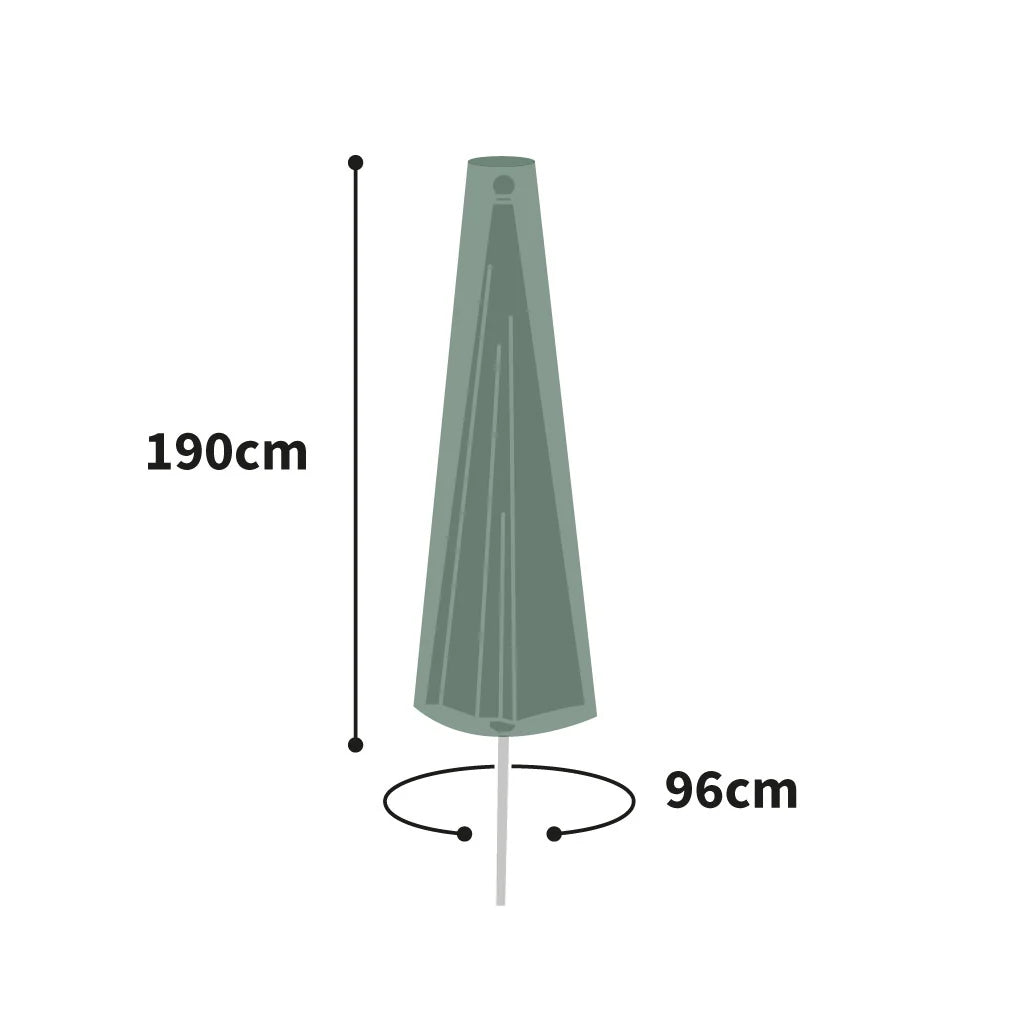 Protector 6000 Extra Large Parasol Cover + Zip - Dark Green