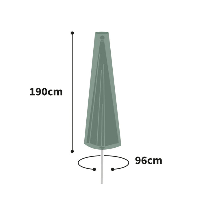 Protector 6000 Extra Large Parasol Cover + Zip - Dark Green