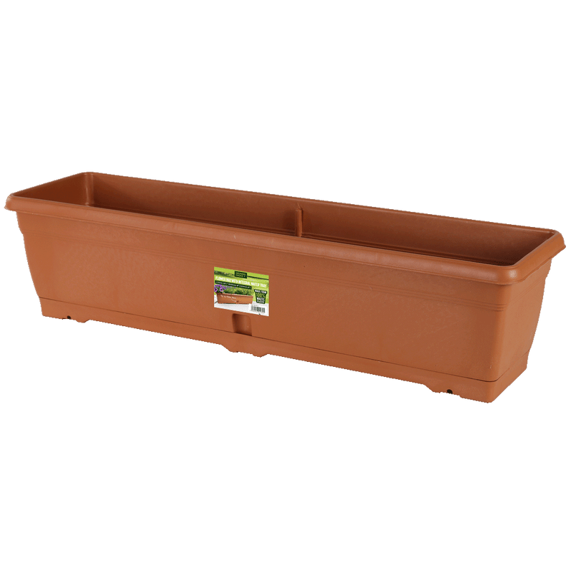 Flower Box Terracotta (with Integral Tray) 720 x 195 x 155mm