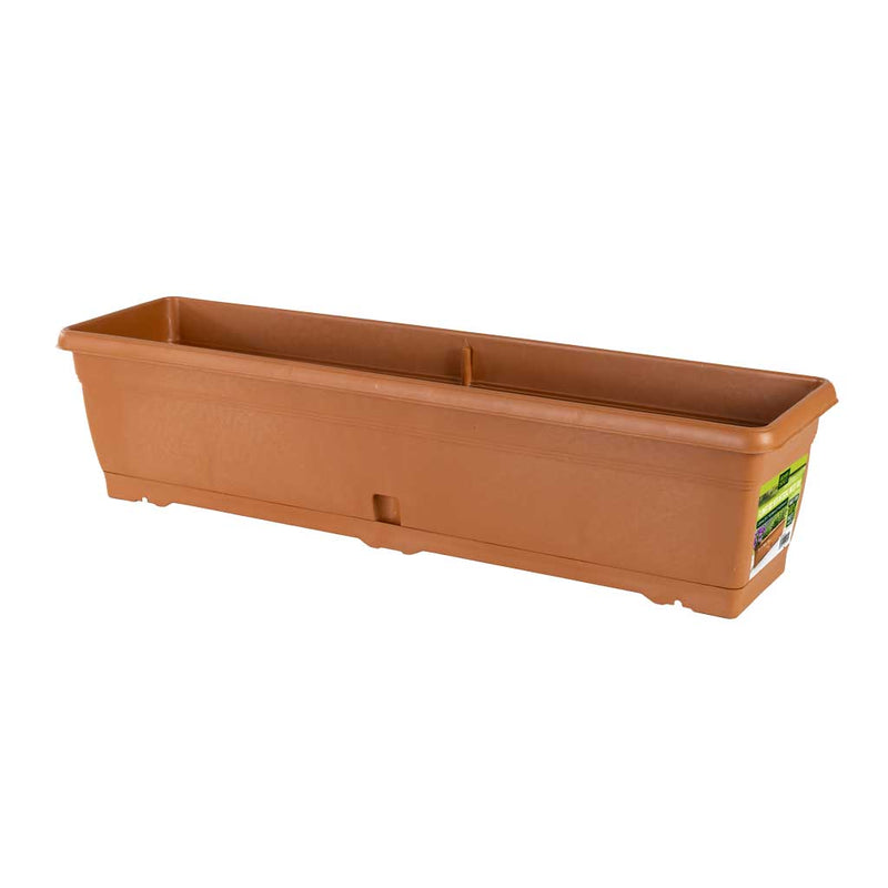 Flower Box Terracotta (with Integral Tray) 720 x 195 x 155mm