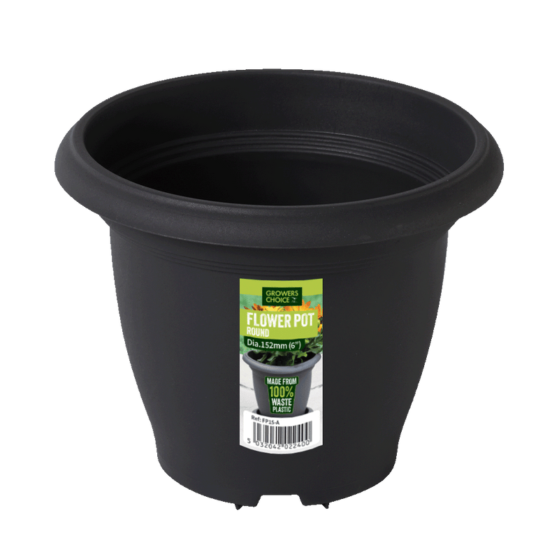 Flower Pot Anthracite 152 x 121mm