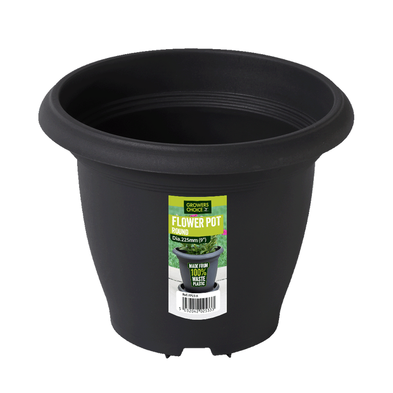 Flower Pot Anthracite 225 x 182mm