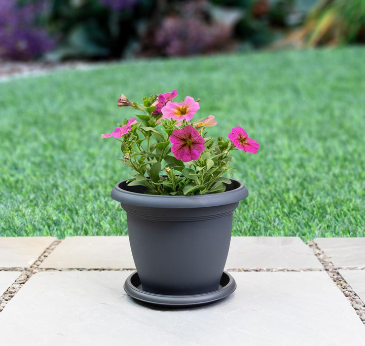 Flower Pot Anthracite 250 x 202mm