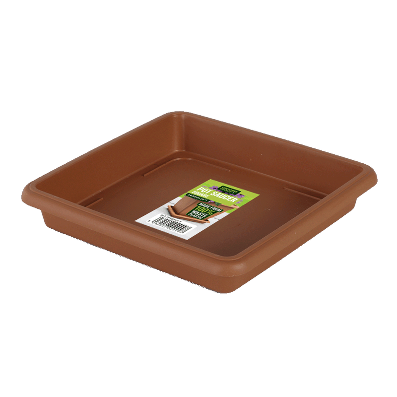 Square Pot Saucer Terracotta 145mm