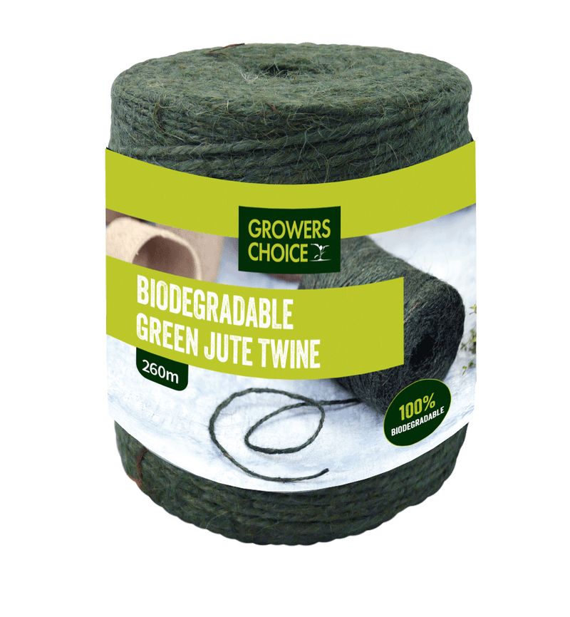 Biodegradable Green Jute Twine (260m/spool)