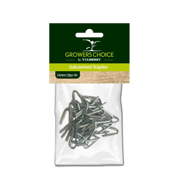 Galvanised Staples 15mm - (50)