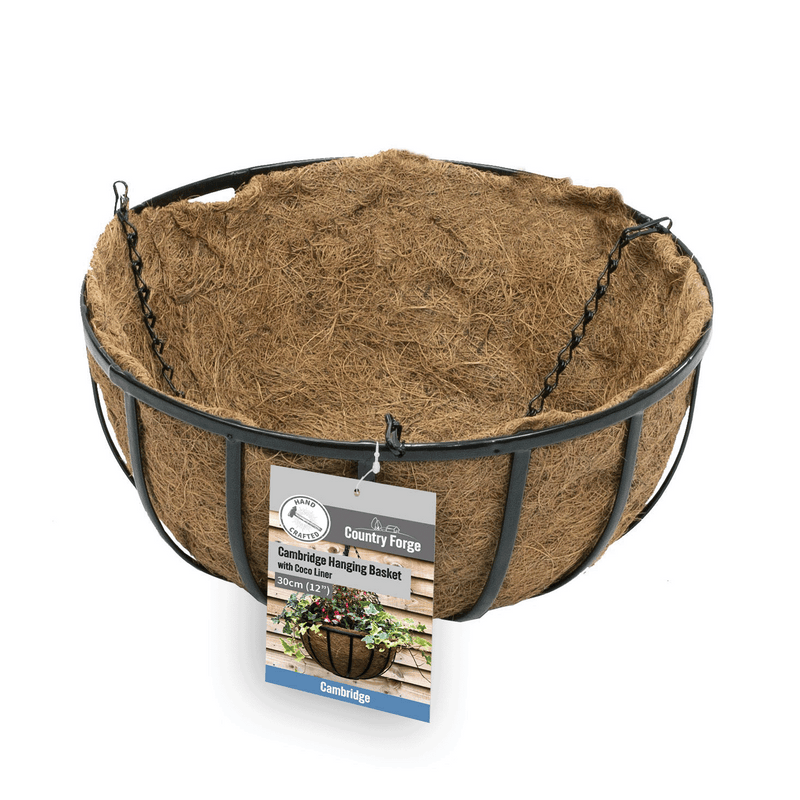 Cambridge Premium Hanging Basket with Coco Liner 12" 30cm