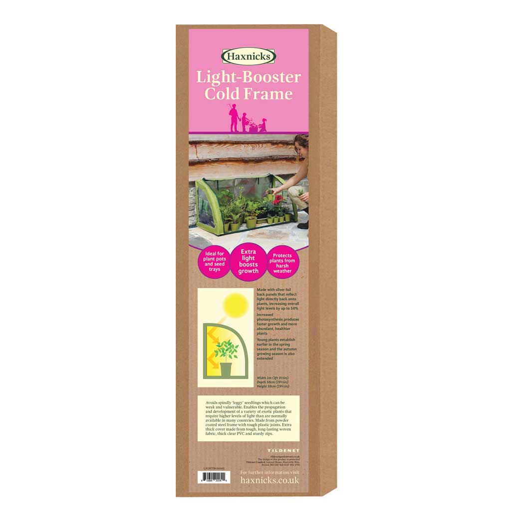 Haxnicks Light-Booster Cold Frame packaging on a white background