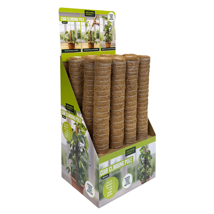 Growers Choice Coir Climbing Pole Display Shipper