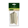 White Plastic Plant Labels 4" 100mm with Pencil