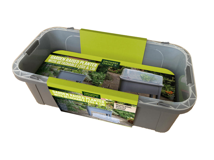 Garden Raised Bed with Lid & Water Indicator