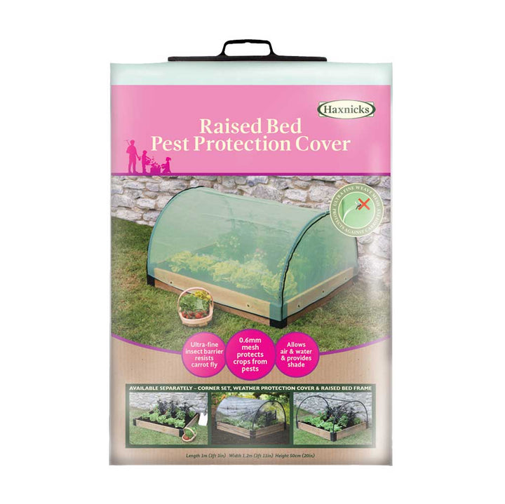 Haxnicks Raised Bed Pest Protection Cover packaging on a white background