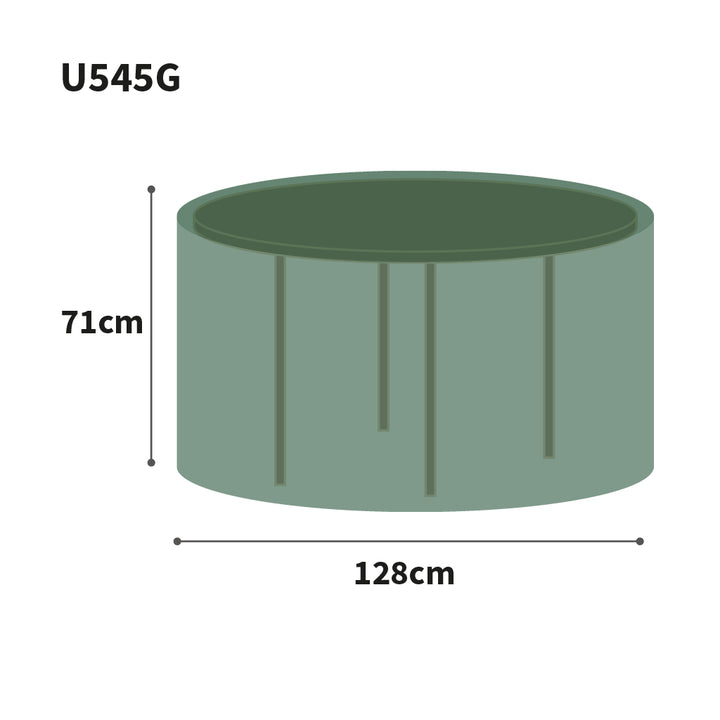 Ultimate Protector Circular Table Cover - 4/6 Seat Green