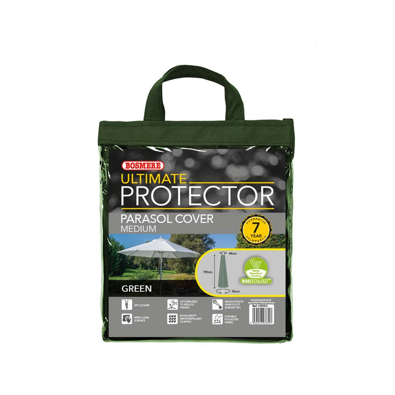 Ultimate Protector Medium Parasol Cover + Zip Green